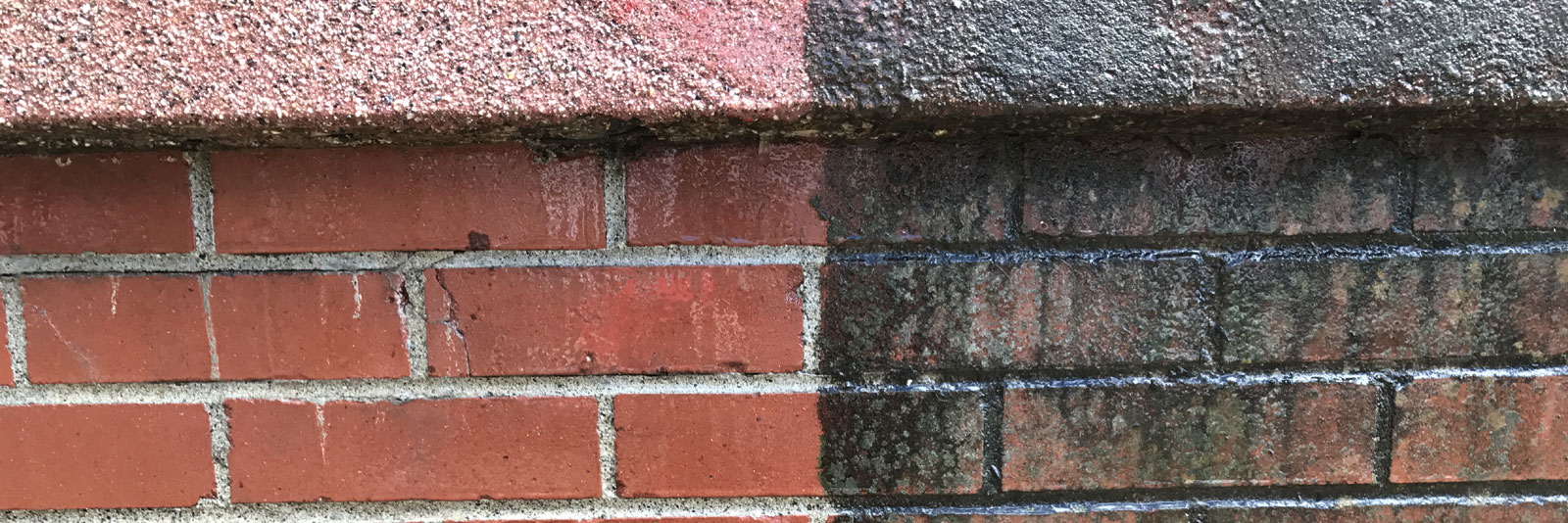 specialized pressure washing machine cleaning driveway